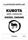 Thumbnail KUBOTA EA300 DIESEL ENGINE PARTS LIST