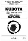 Thumbnail KUBOTA D905-E2B-ACP-1 DIESEL ENGINE PARTS MANUAL