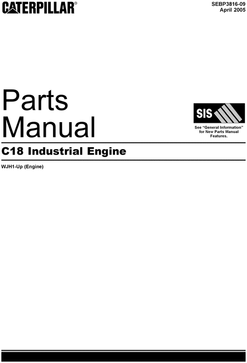 Product picture CATERPILLAR C18 Parts Manual