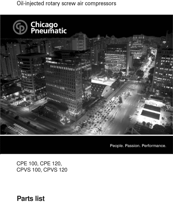 Product picture Part list for Chicago Pneumatics Oil Injected Rotary Air Com